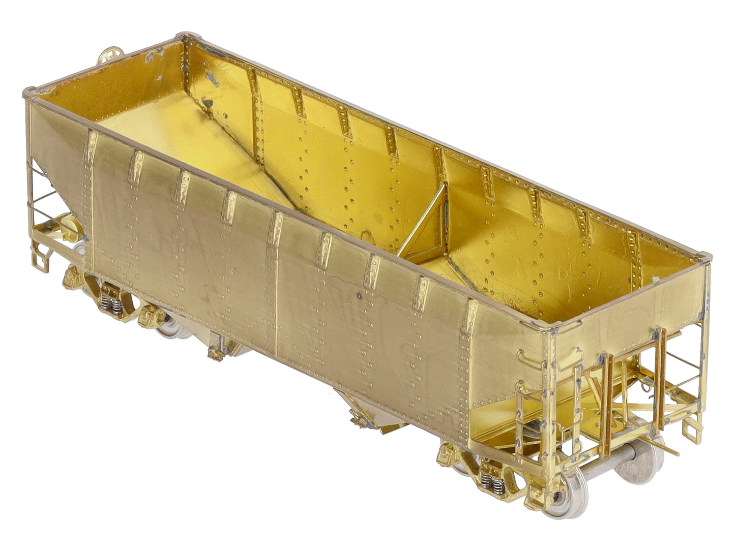 Overland 3051 HO BRASS C&O H-6 2-Bay Hopper - Unpainted LN/Box