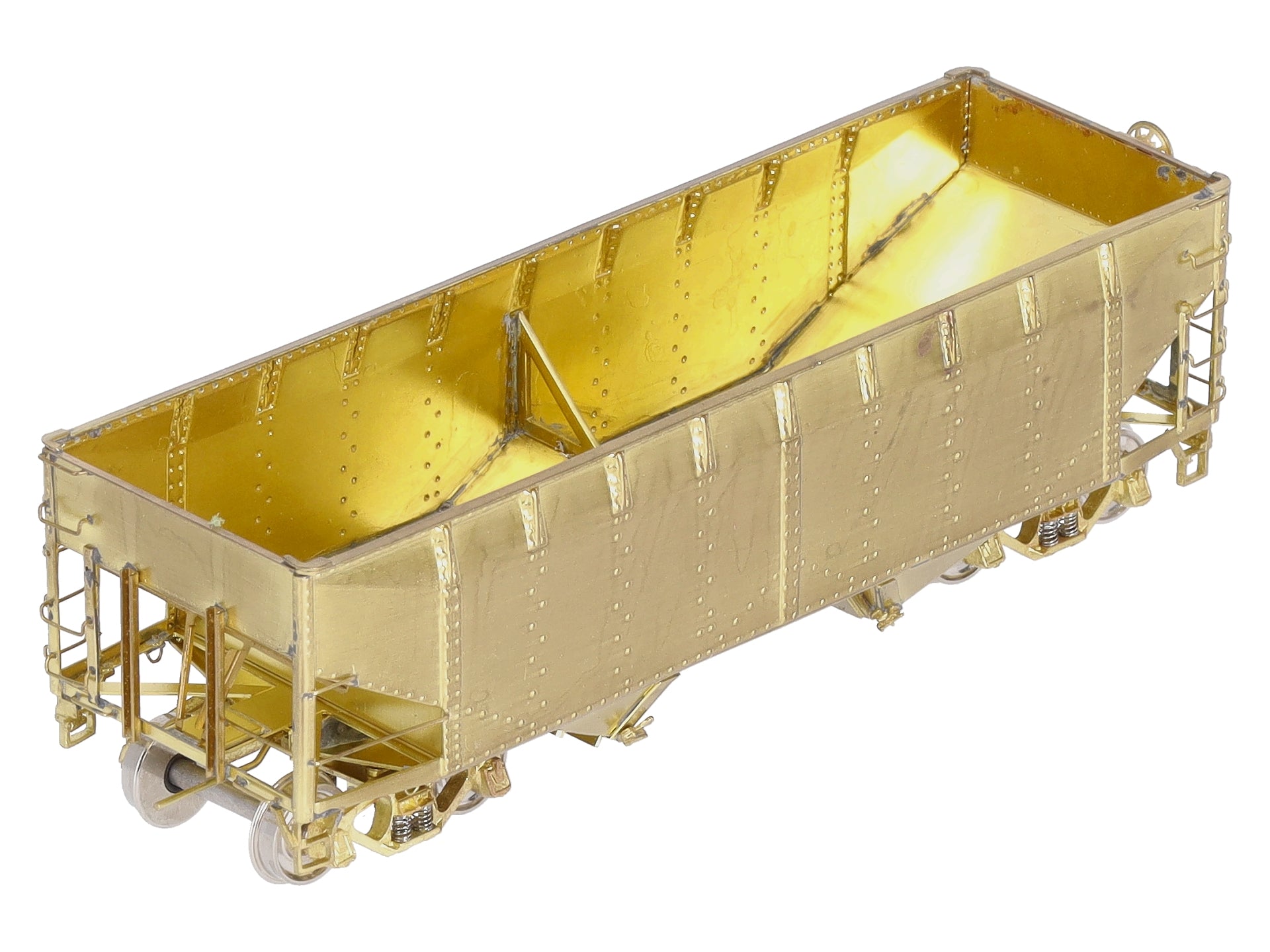 Overland 3051 HO BRASS C&O H-6 2-Bay Hopper - Unpainted LN/Box