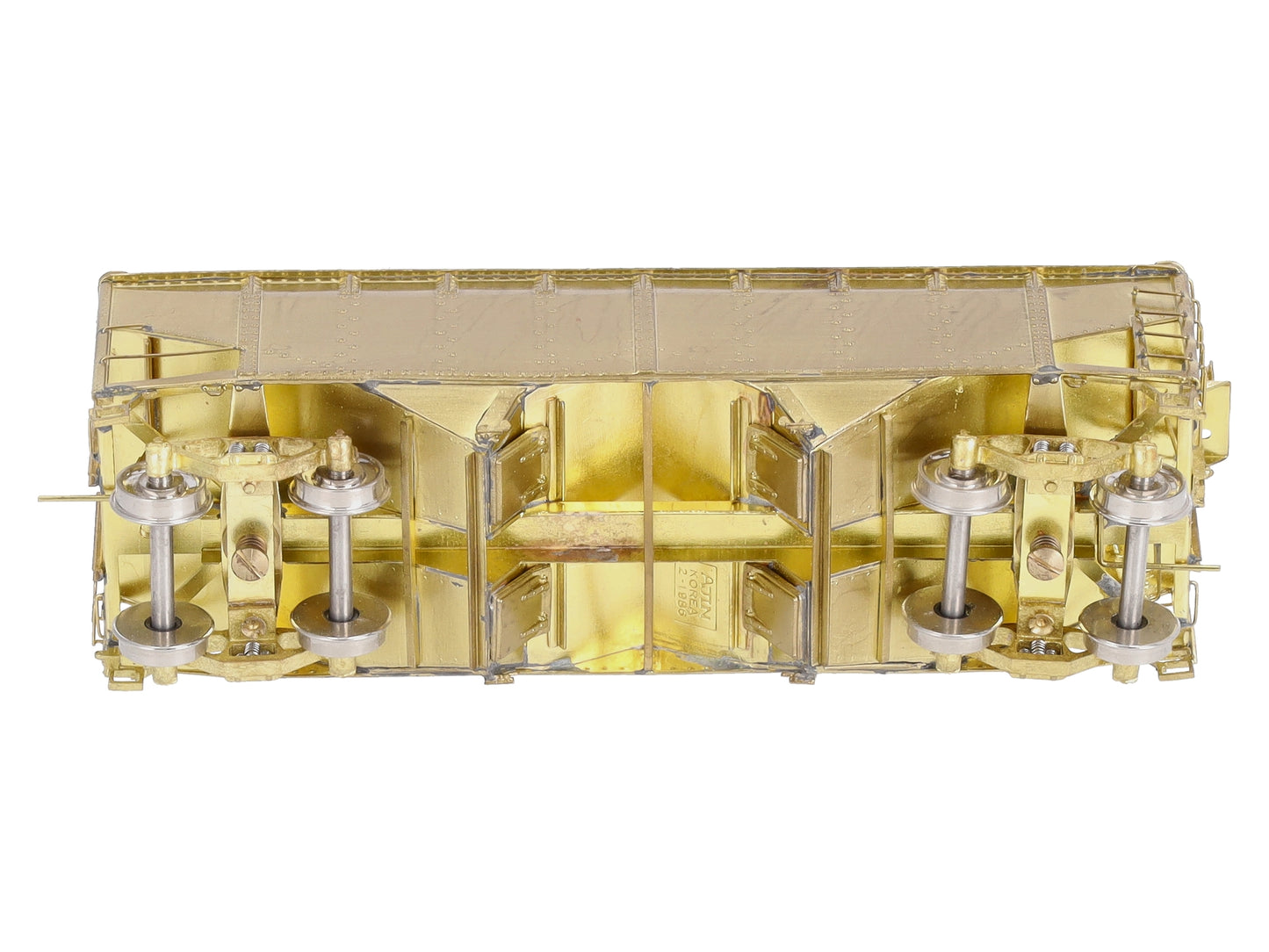 Overland 3051 HO BRASS C&O H-6 2-Bay Hopper - Unpainted LN/Box