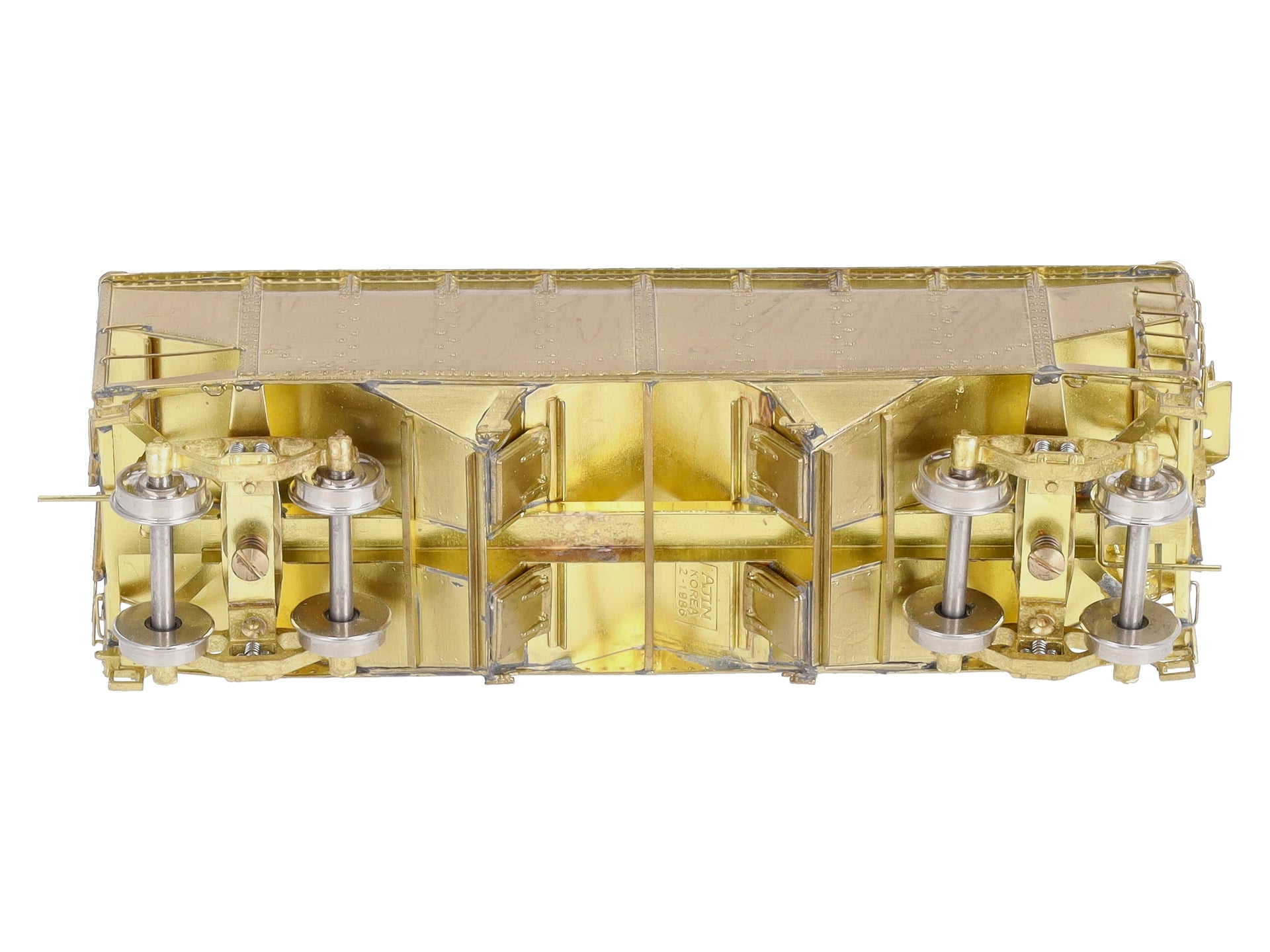 Overland 3051 HO BRASS C&O H-6 2-Bay Hopper - Unpainted LN/Box
