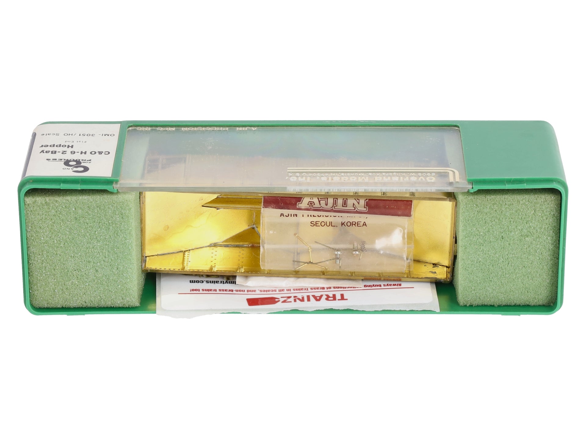 Overland 3051 HO BRASS C&O H-6 2-Bay Hopper - Unpainted LN/Box