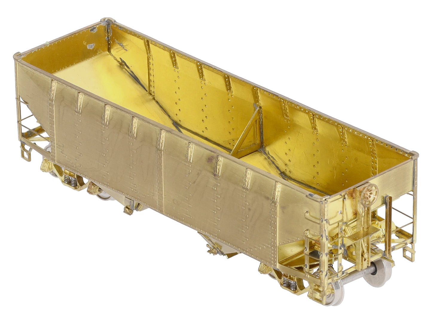 Overland 3051 HO BRASS C&O H-6 2-Bay Hopper - Unpainted LN/Box