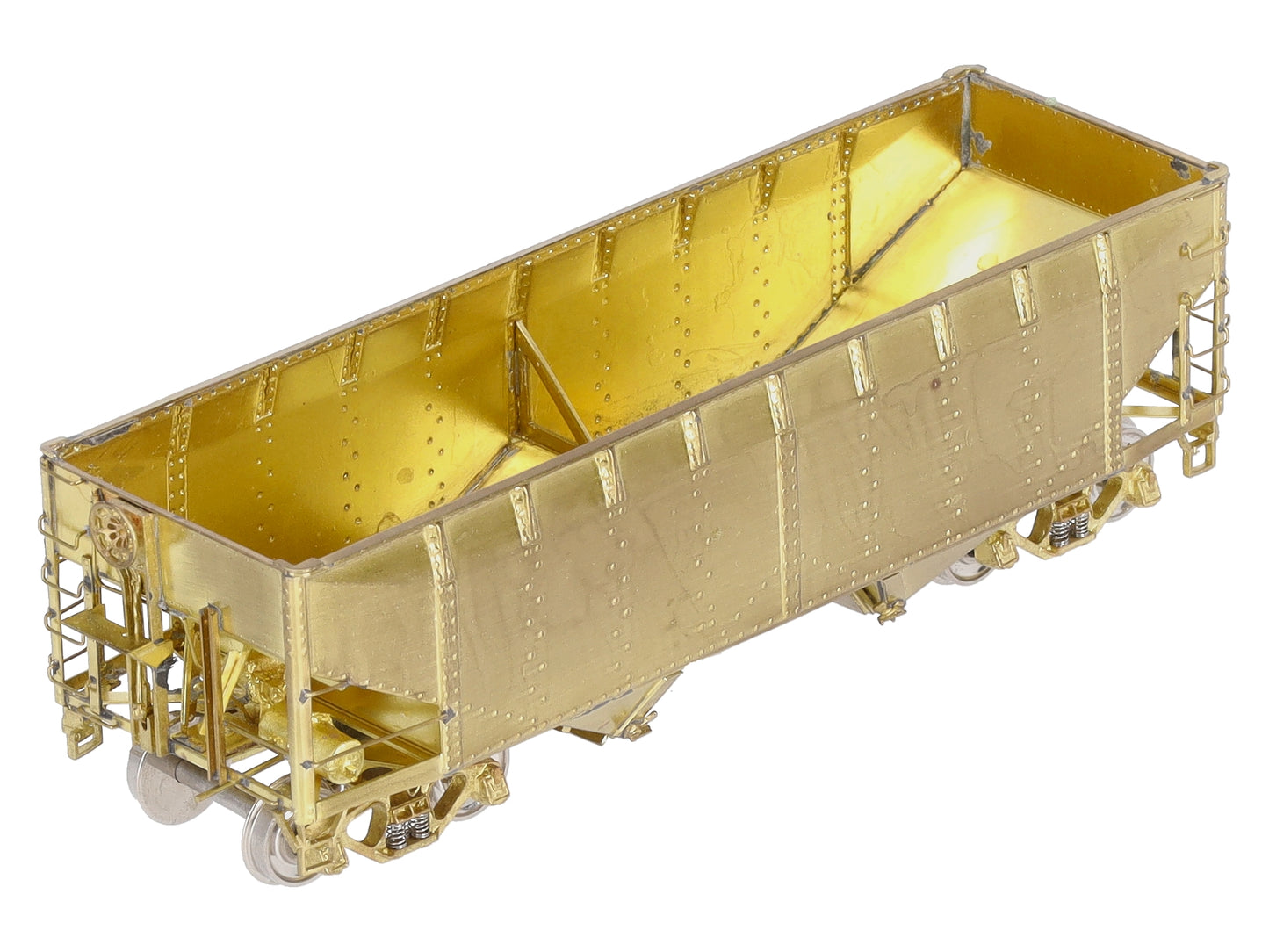 Overland 3051 HO BRASS C&O H-6 2-Bay Hopper - Unpainted LN/Box