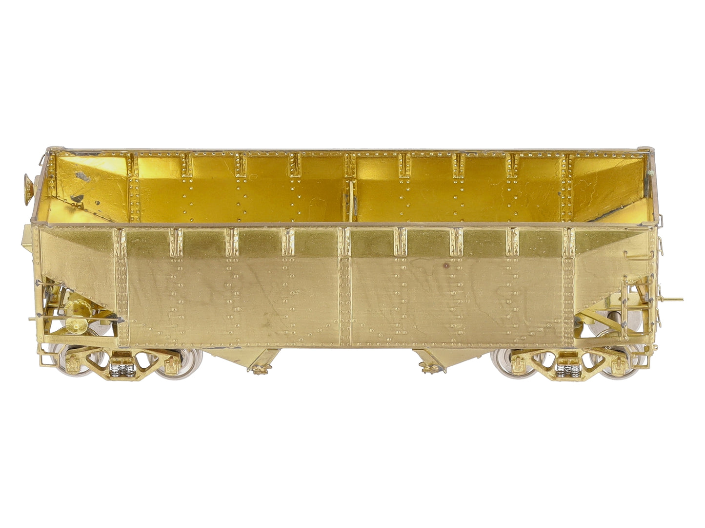 Overland 3051 HO BRASS C&O H-6 2-Bay Hopper - Unpainted LN/Box