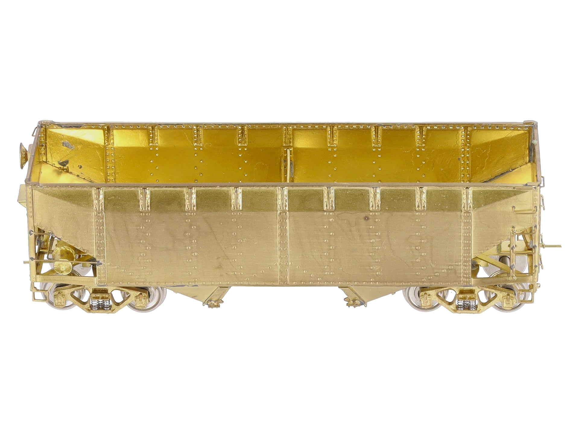 Overland 3051 HO BRASS C&O H-6 2-Bay Hopper - Unpainted LN/Box
