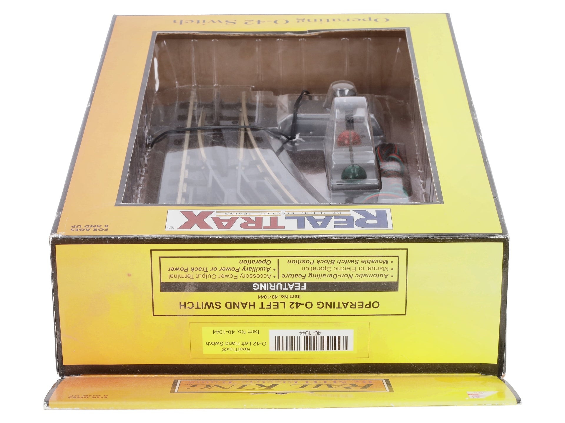 MTH 40-1044 O42 RealTrax Nickel Silver Left Hand Remote Switch Turnout