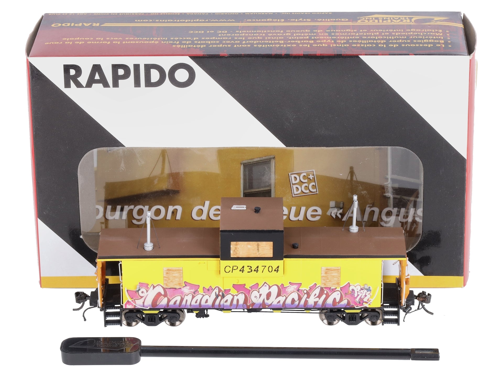 Rapido Trains 110123 HO CP Graffiti Angus Wide-Vision Caboose #434704 LN/Box