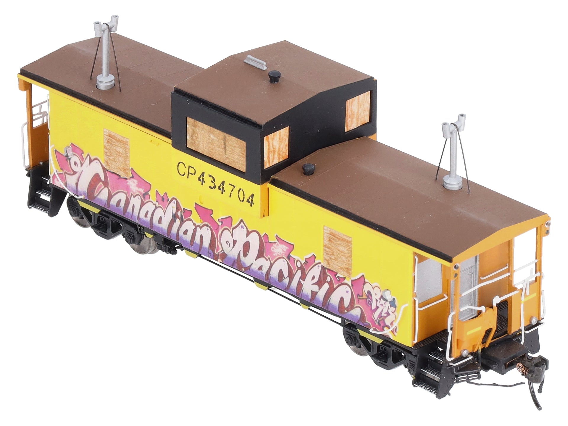 Rapido Trains 110123 HO CP Graffiti Angus Wide-Vision Caboose #434704 LN/Box