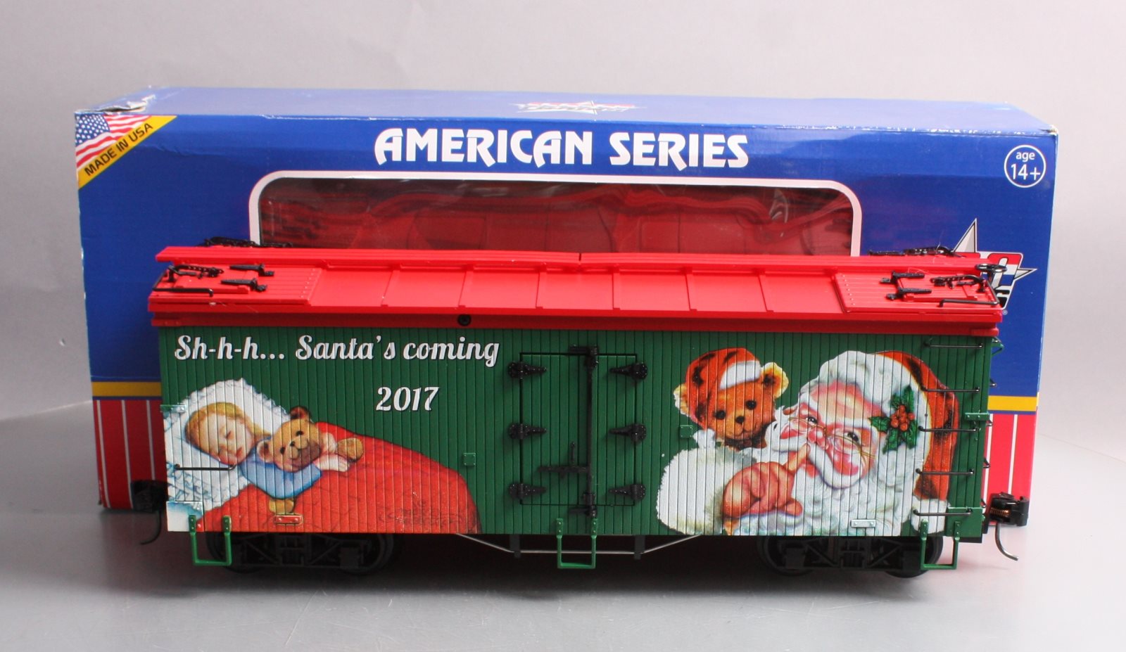 USA Trains R13035 G 2017 Christmas Reefer Car