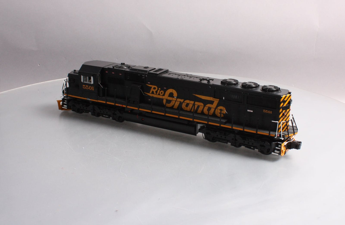 MTH 20-20425-1 O Gauge D&RGW SD50 Diesel Engine w/PS3 #5501 (Hi-Rail Wheels)