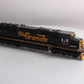 MTH 20-20425-1 O Gauge D&RGW SD50 Diesel Engine w/PS3 #5501 (Hi-Rail Wheels)