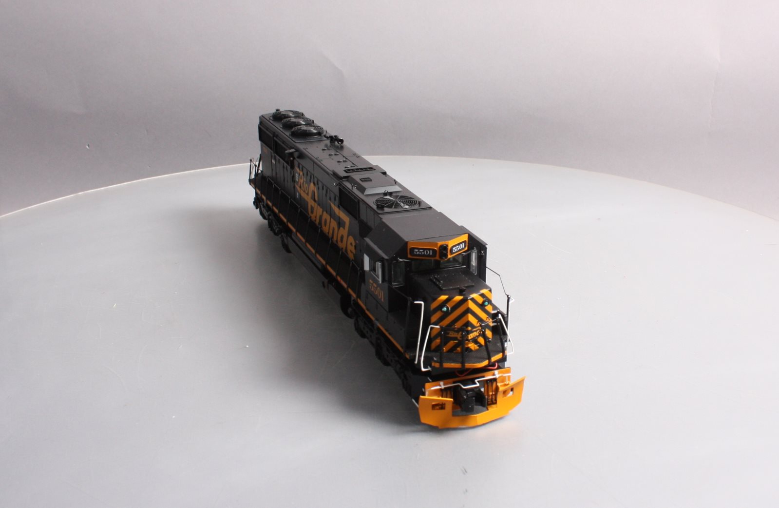 MTH 20-20425-1 O Gauge D&RGW SD50 Diesel Engine w/PS3 #5501 (Hi-Rail Wheels)