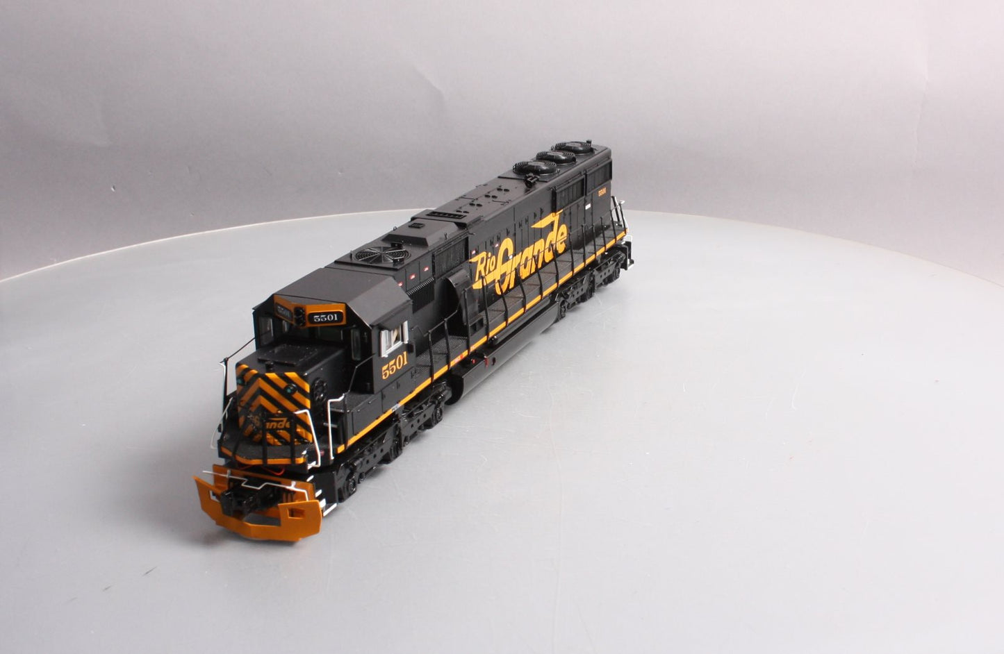 MTH 20-20425-1 O Gauge D&RGW SD50 Diesel Engine w/PS3 #5501 (Hi-Rail Wheels)