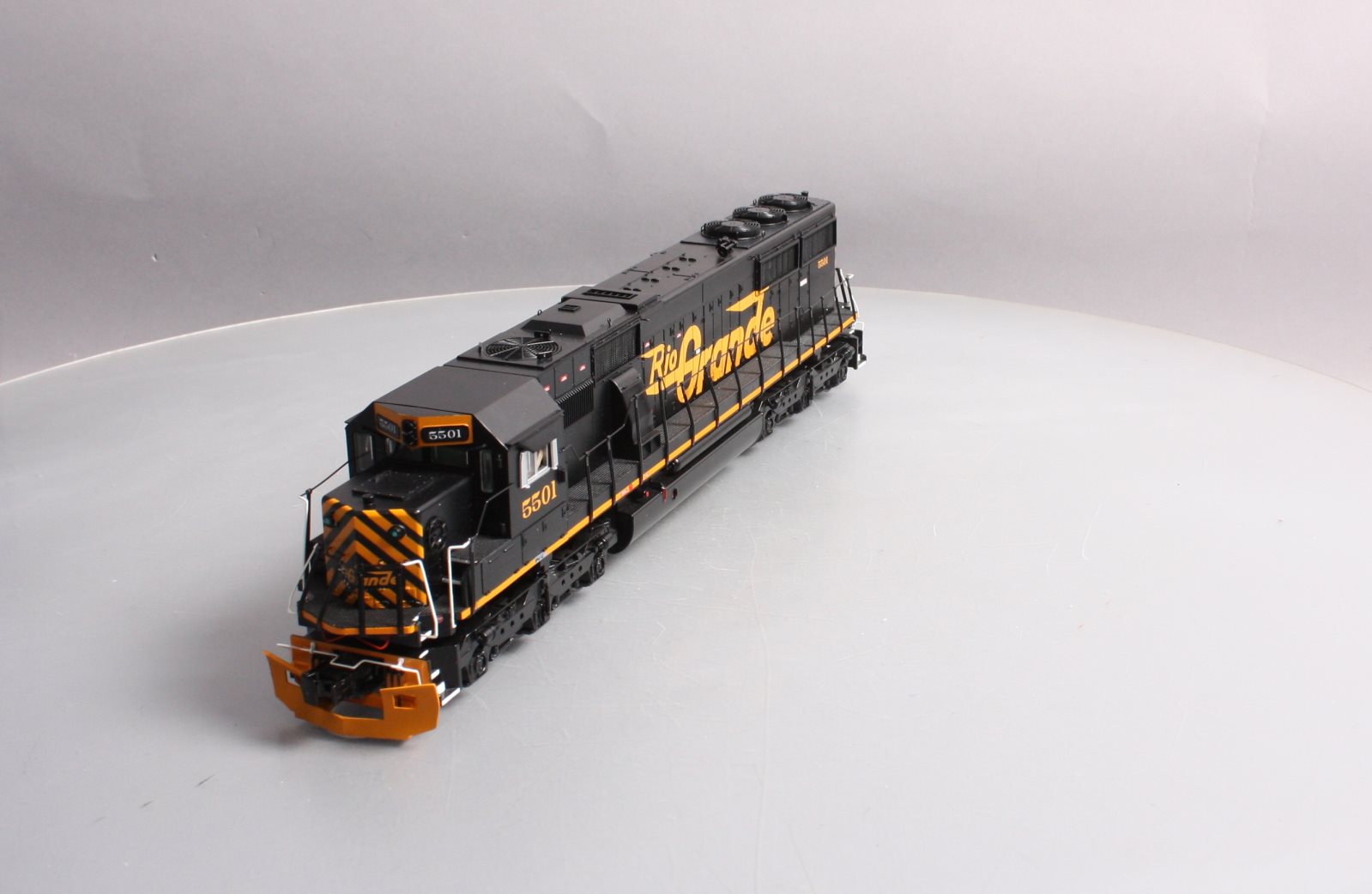 MTH 20-20425-1 O Gauge D&RGW SD50 Diesel Engine w/PS3 #5501 (Hi-Rail Wheels)