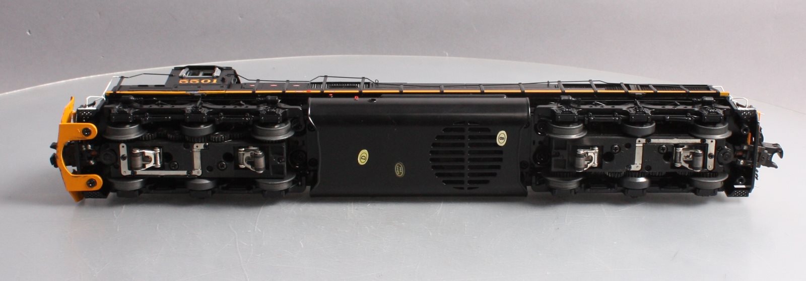 MTH 20-20425-1 O Gauge D&RGW SD50 Diesel Engine w/PS3 #5501 (Hi-Rail Wheels)