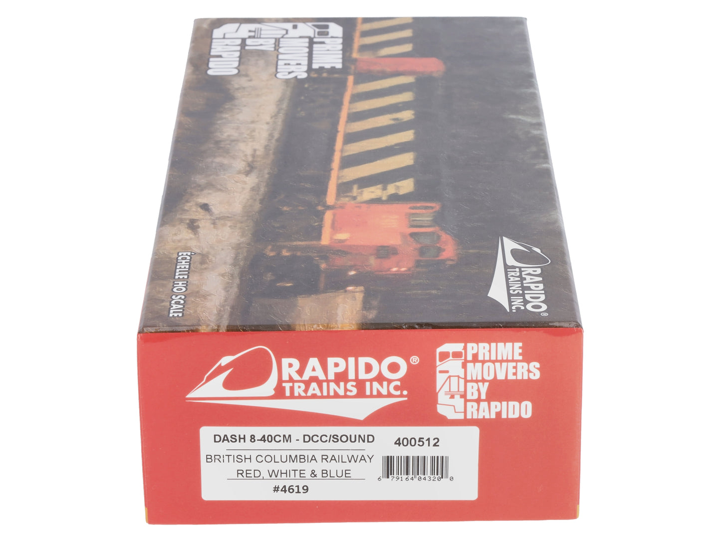 Rapido Trains 400512 HO BC Rail DASH 8-40CM Diesel Locomotive w/ Sound #4619