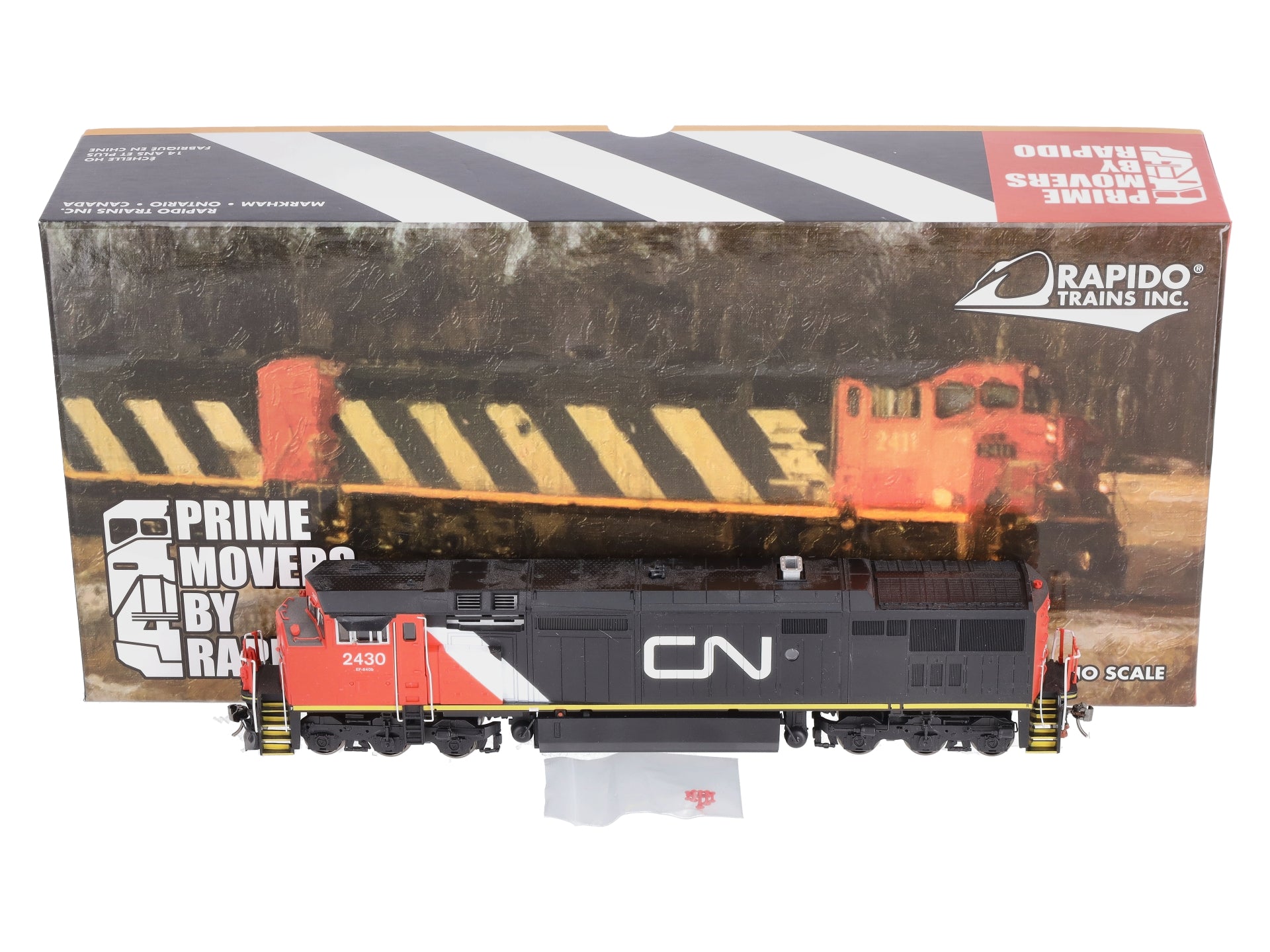 Rapido Trains 400517 HO CN GE Dash 8-40CM Diesel Locomotive w/DCC & Sound #2430