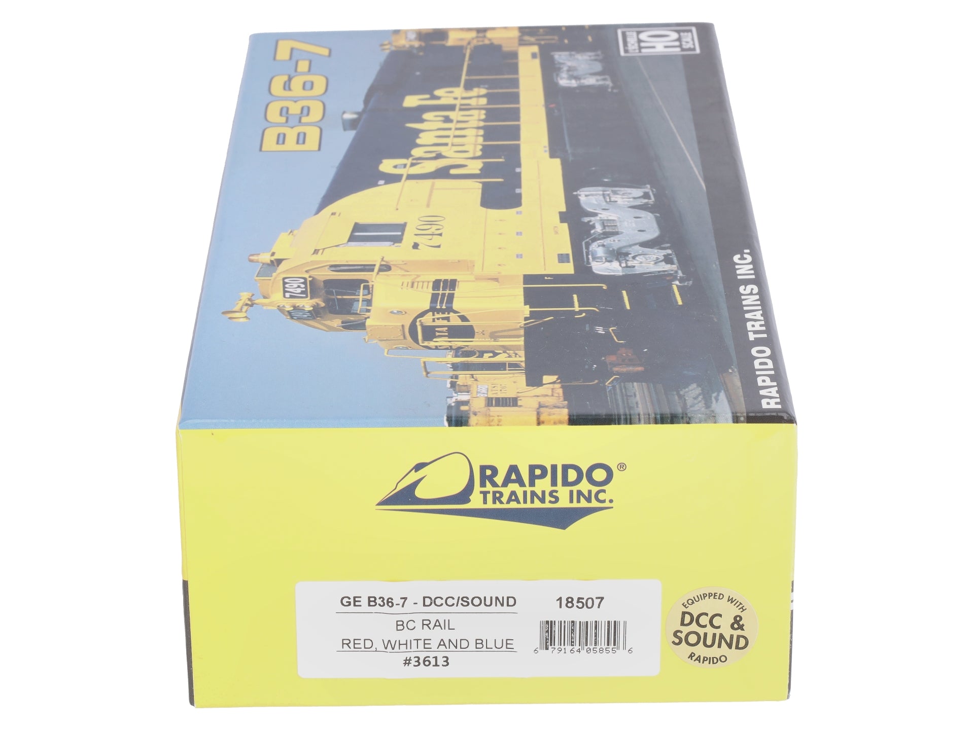 Rapido Trains 18507 HO BCR GE B36-7 Diesel Engine w/ Sound & DCC #3613