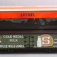 Lionel 6-17378 O Gauge Supplee Gold Medal Milk Car #4 LN/Box