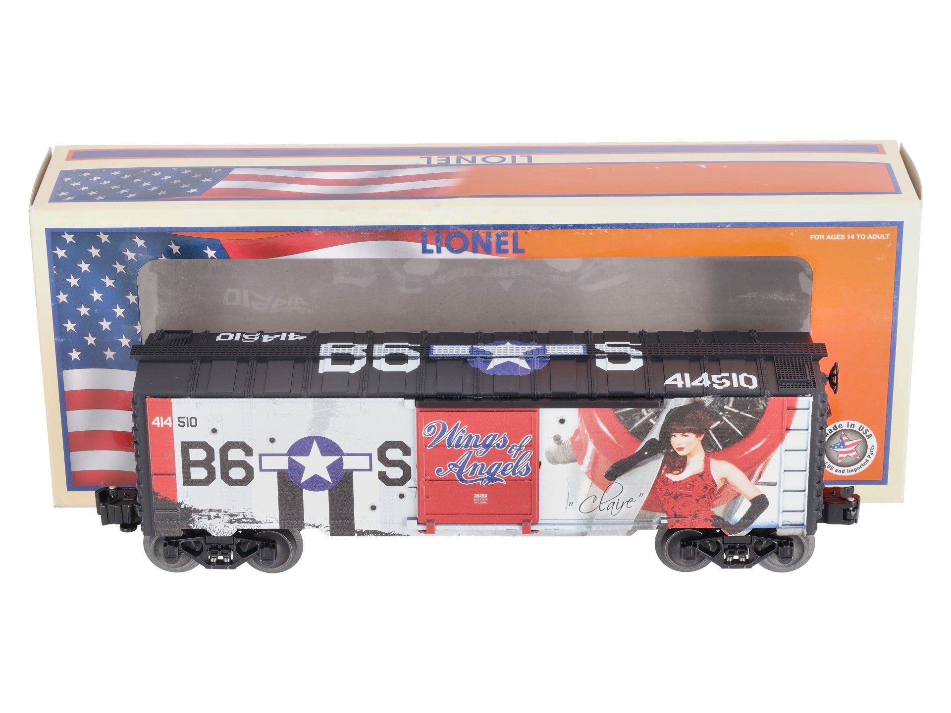 Lionel 1938280 O Gauge Wings of Angels - Claire Boxcar #414510 LN/Box