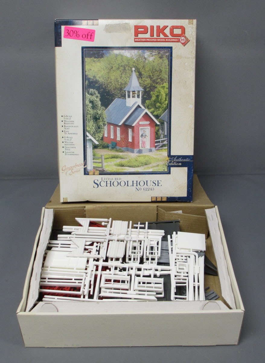 Piko 62243 G Scale Gingerbread Series Little Red Schoolhouse Building Kit