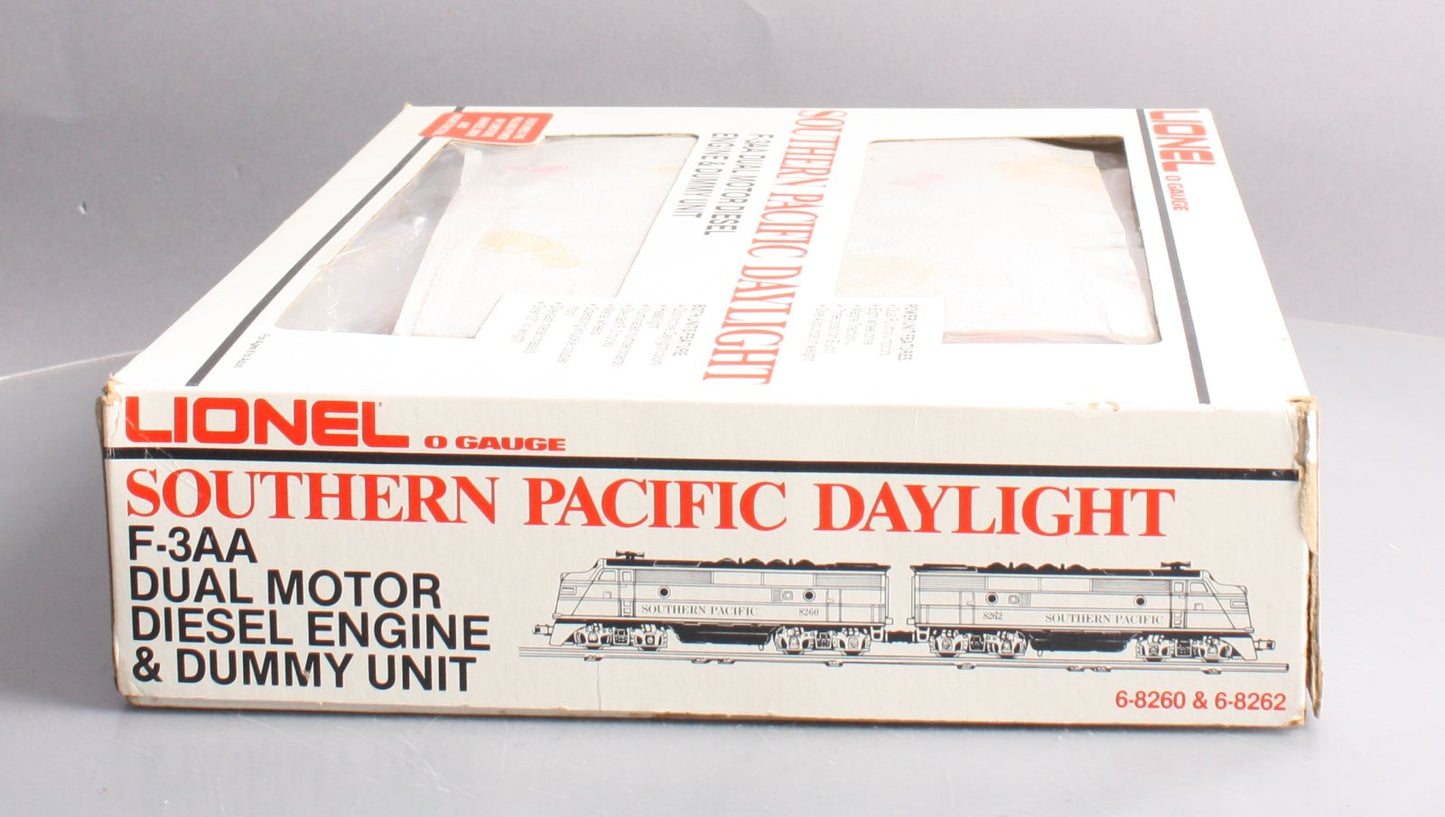 Lionel 6-8260 O Gauge Southern Pacific F3 AA Diesel Locomotive Set #8260/8262 EX/Box