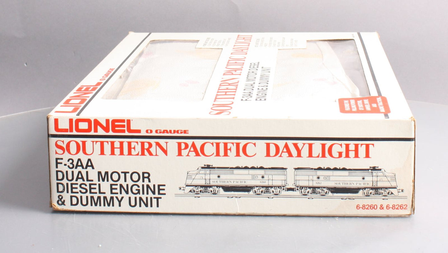 Lionel 6-8260 O Gauge Southern Pacific F3 AA Diesel Locomotive Set #8260/8262 EX/Box