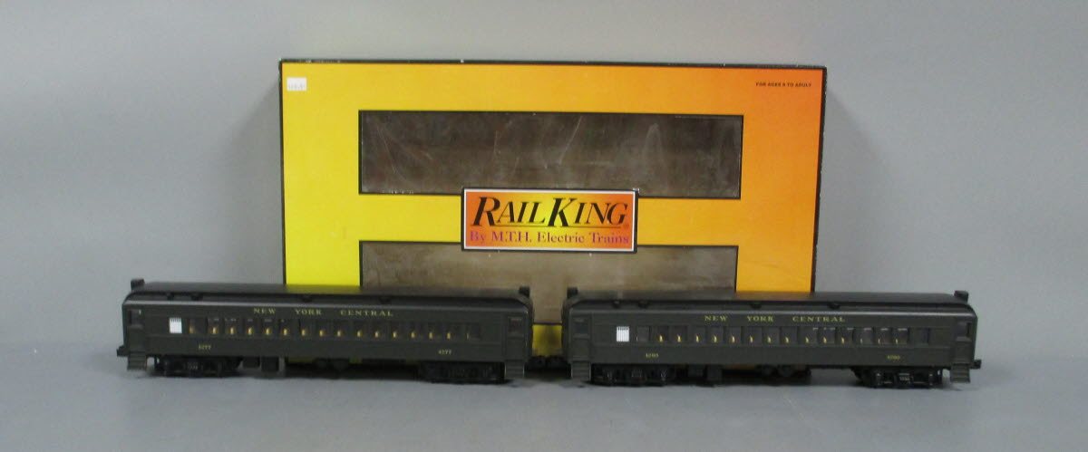 MTH 30-2846-3 O New York Central MU Passenger Add-On Non-Powered Set (Set of 2)