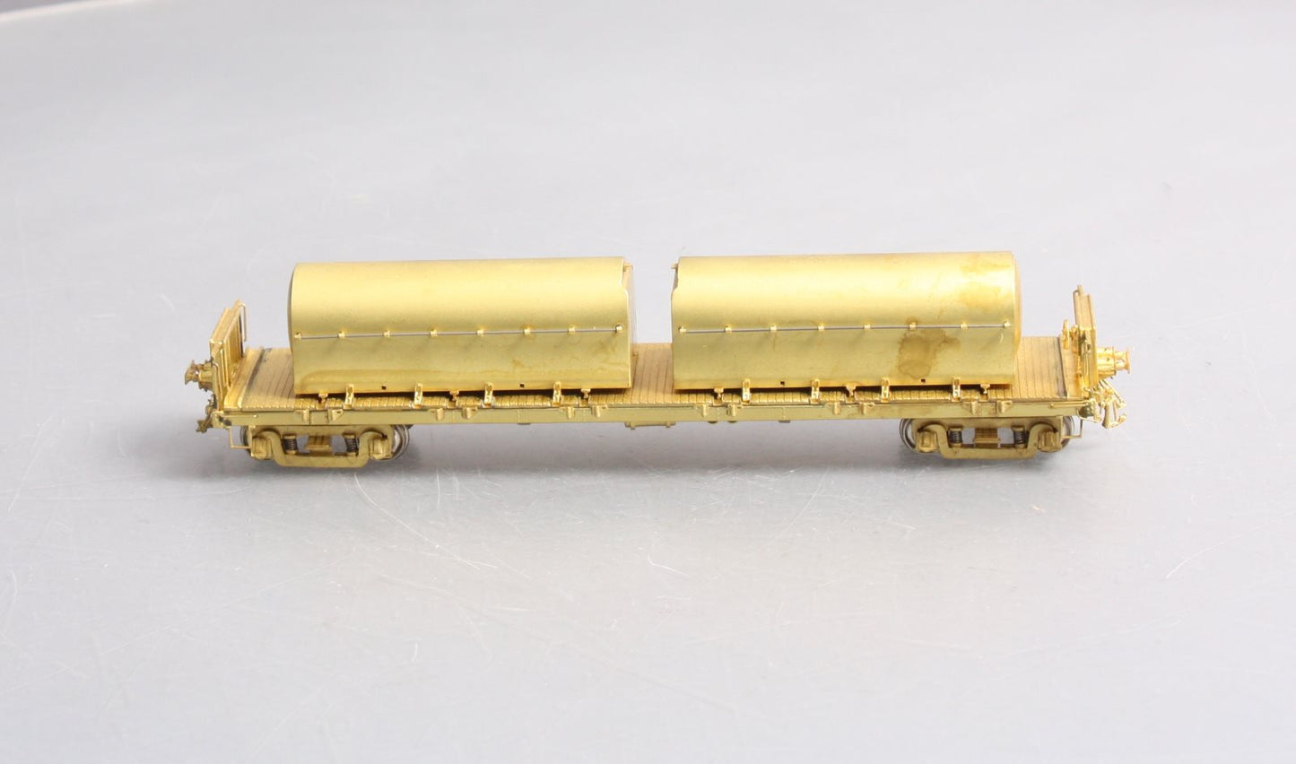 Overland OMI-3158 HO BRASS Renken's Milk & Cream National Car Flatcar w/2 Cont. LN/Box