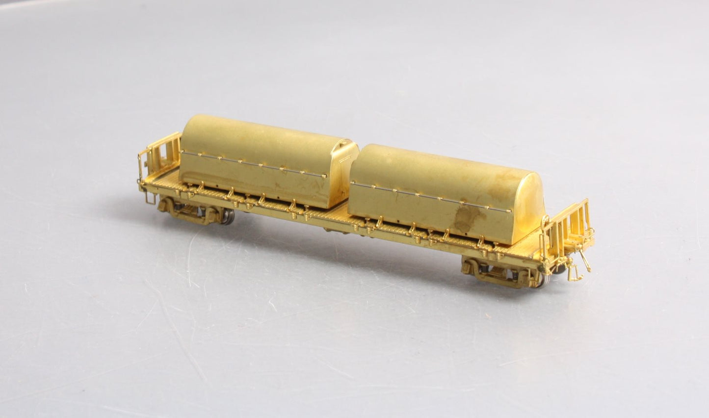 Overland OMI-3158 HO BRASS Renken's Milk & Cream National Car Flatcar w/2 Cont. LN/Box