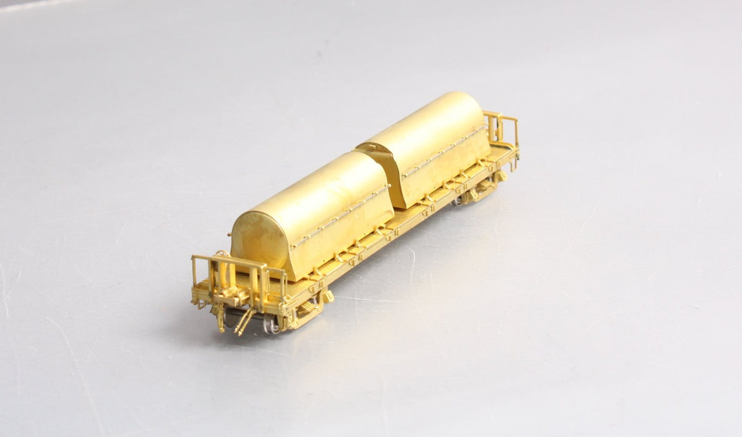 Overland OMI-3158 HO BRASS Renken's Milk & Cream National Car Flatcar w/2 Cont. LN/Box