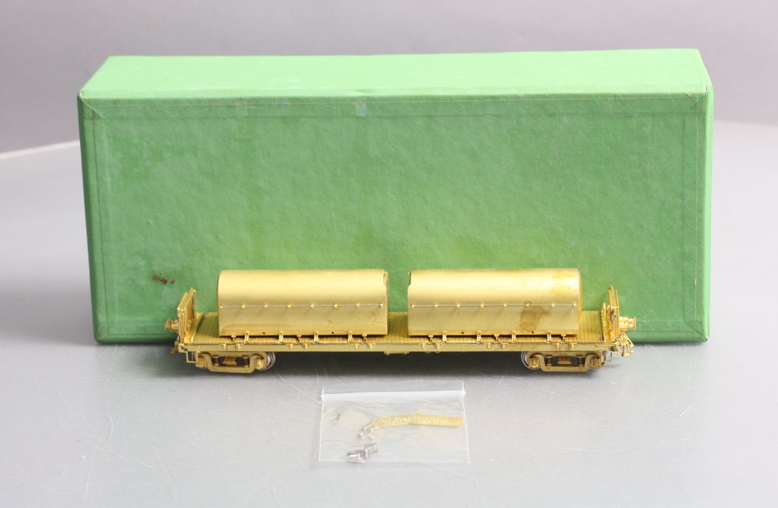 Overland OMI-3158 HO BRASS Renken's Milk & Cream National Car Flatcar w/2 Cont. LN/Box