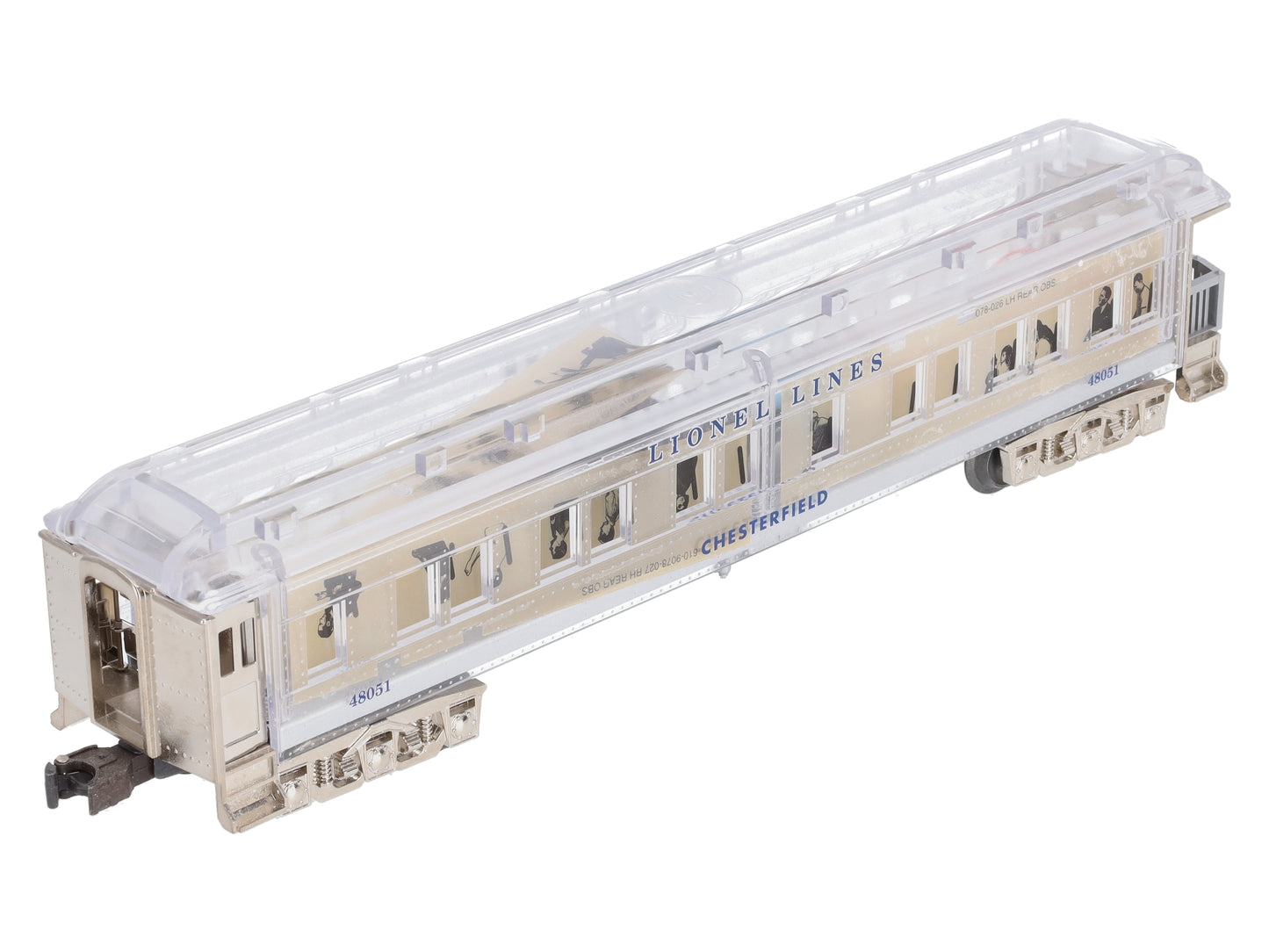 Lionel 6-29089 Clear Shell Chesterfield Madison Observation Car #48051 NIB