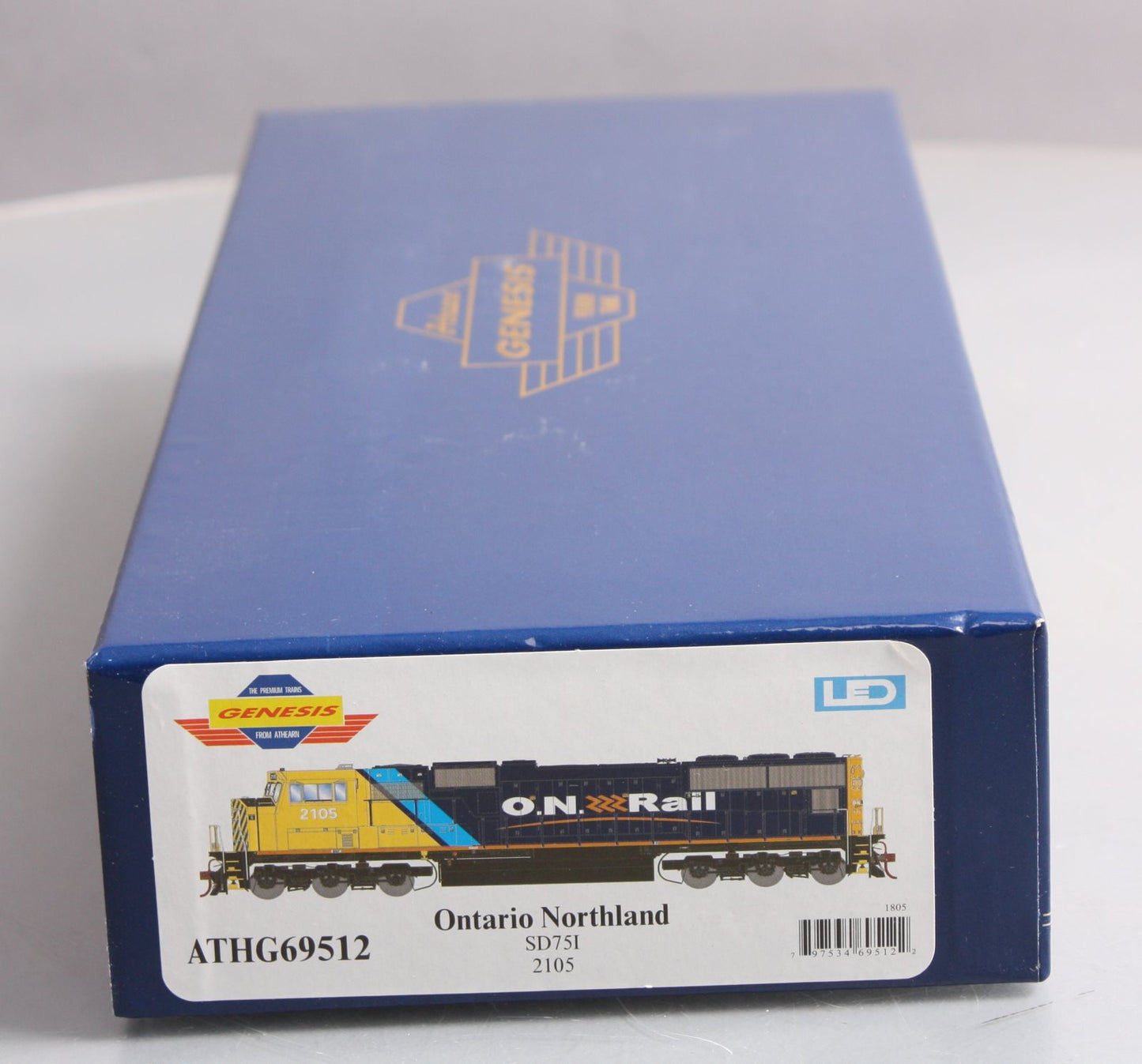 Athearn G69512 HO Ontario Northland Rail SD75I Diesel Locomotive #2105