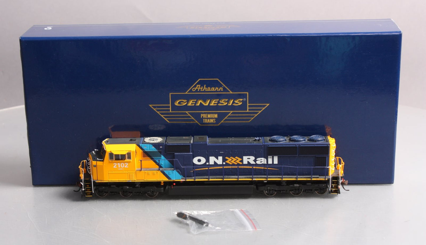 Athearn G69560 HO Ontario Northland Rail SD75I Diesel with DCC & Sound #2102