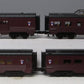 MTH 30-6730 O Canadian Pacific RailKing 60' Streamlined Passenger Set (Set of 4) LN/Box