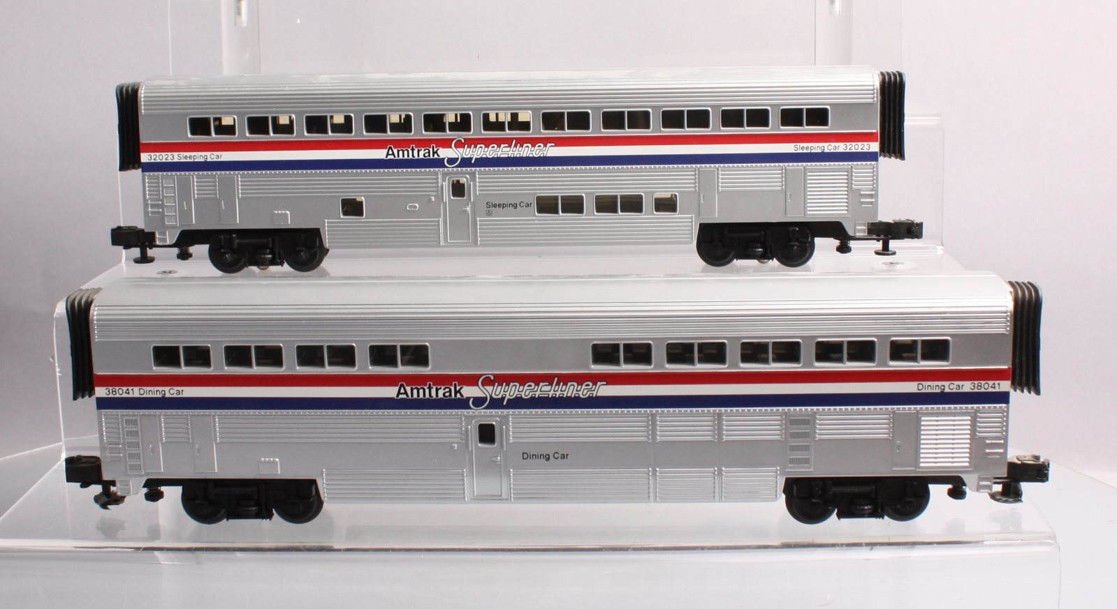 MTH 30-6501 Amtrak SuperLiner Sleeper/Diner 2 Car Set NIB