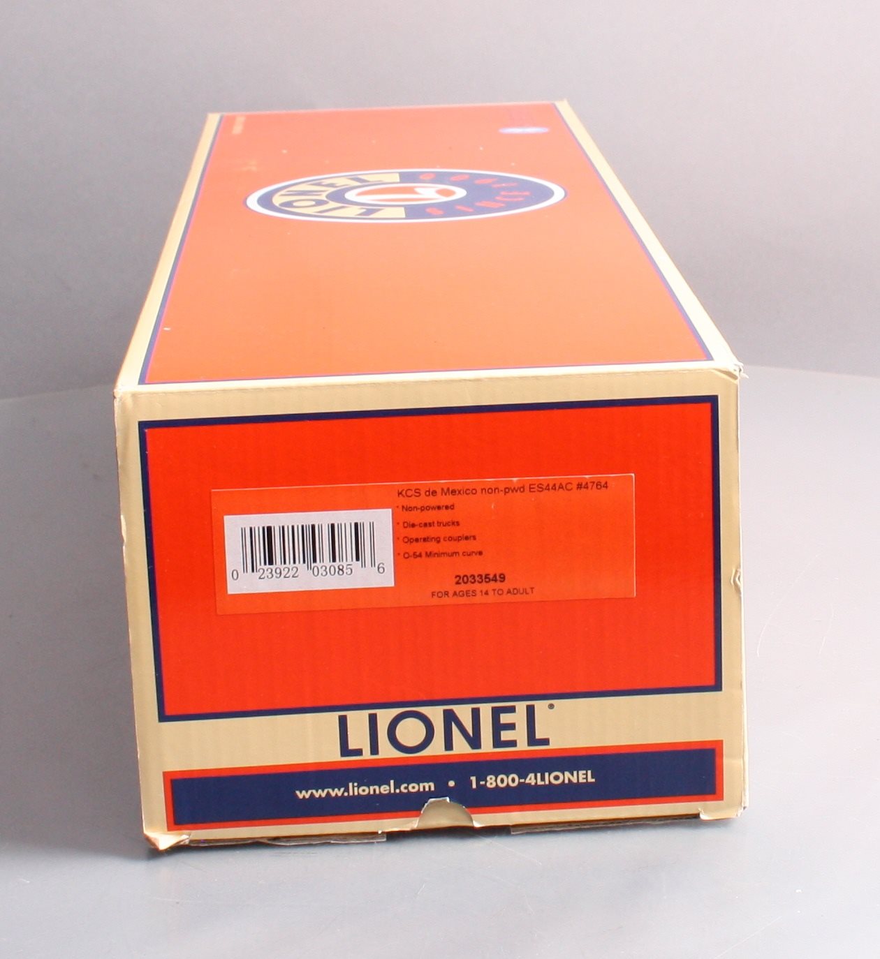 Lionel 2033549 KCS De Mexico Non-Powered ESC44AC #4764 LN/Box
