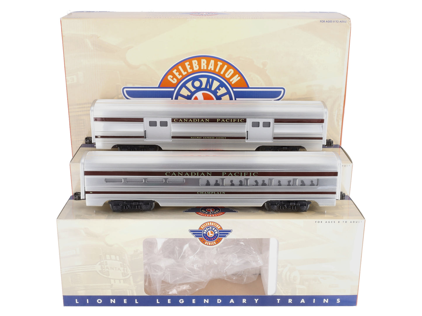 Lionel 6-39151 Canadian Pacific Aluminum Passenger Car (Set of 2) NIB