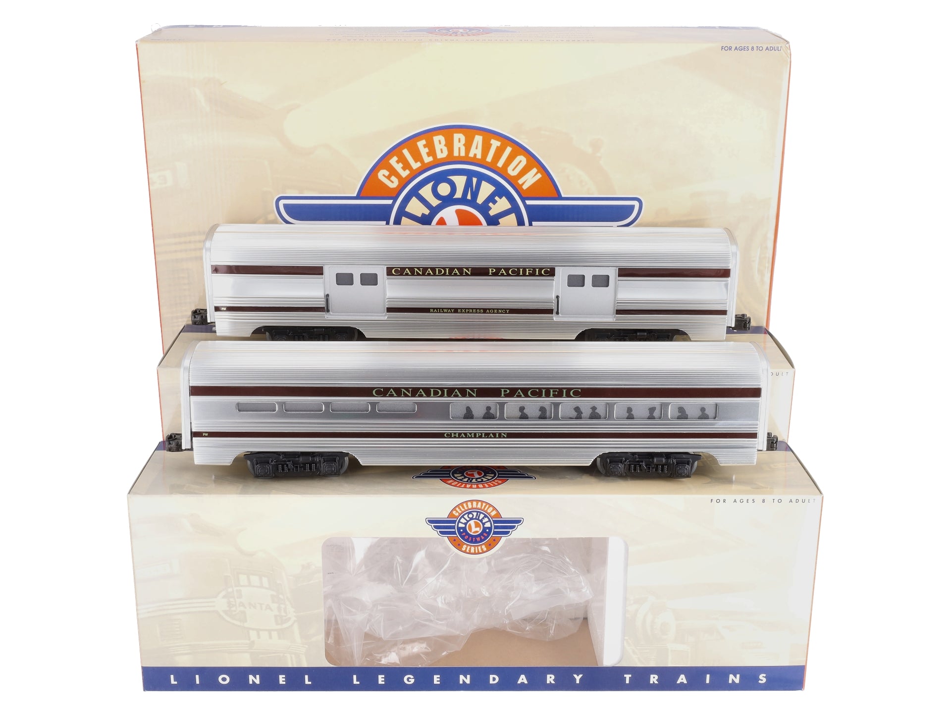 Lionel 6-39151 Canadian Pacific Aluminum Passenger Car (Set of 2) EX/Box