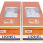 Lionel 6-39182 O Gauge Western Pacific Aluminum Passenger Car (Pack of 2) LN/Box