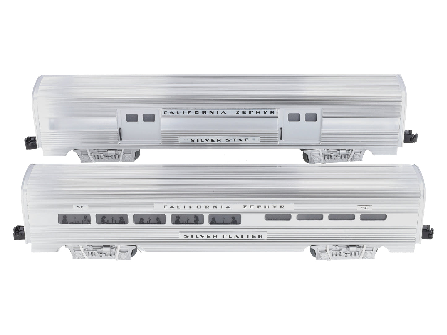 Lionel 6-39182 O Gauge Western Pacific Aluminum Passenger Car (Pack of 2) LN/Box