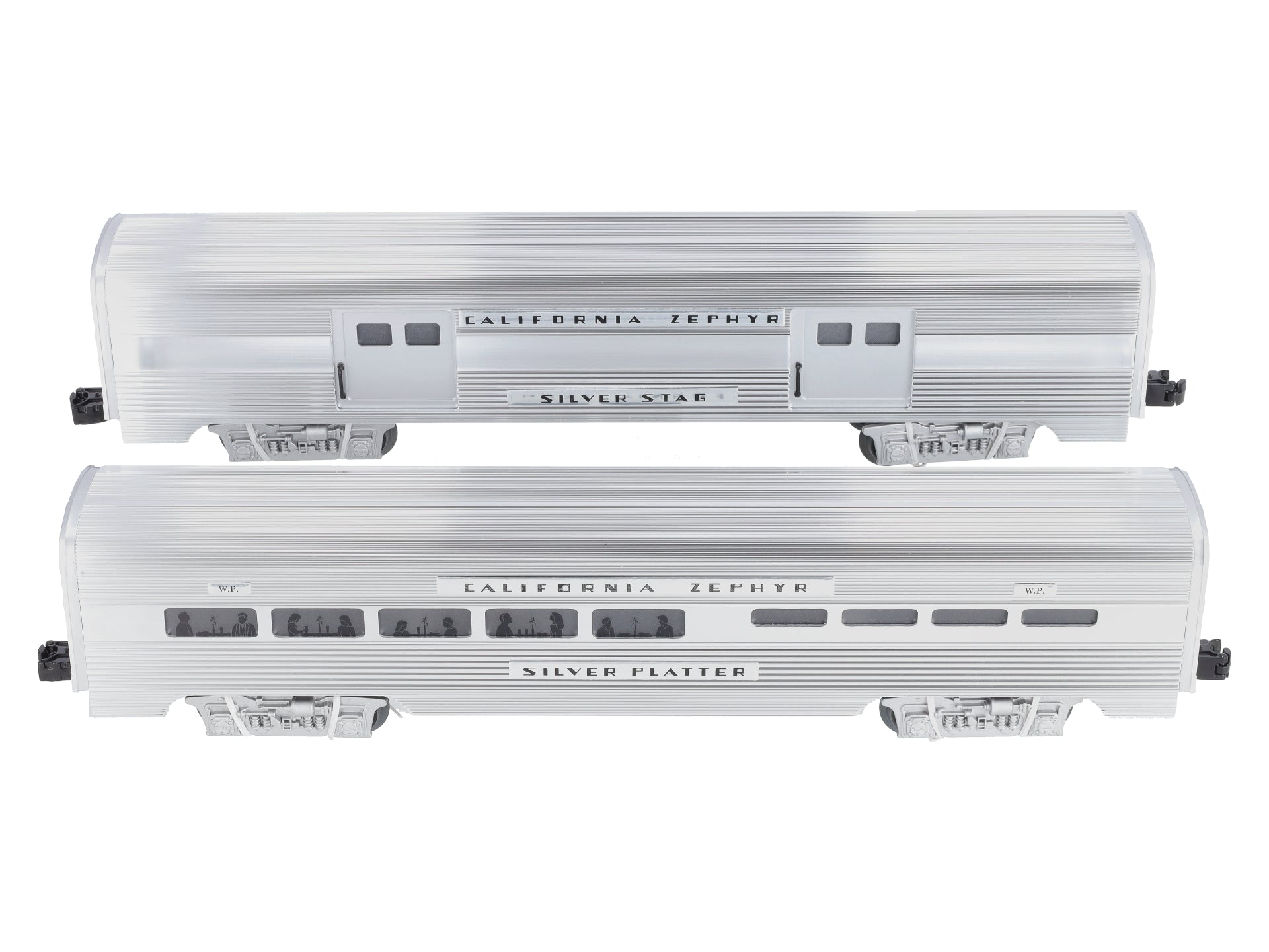 Lionel 6-39182 O Gauge Western Pacific Aluminum Passenger Car (Pack of 2) LN/Box