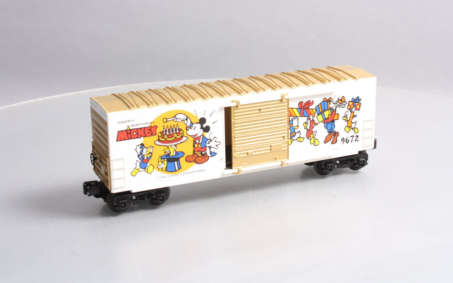 Lionel 6-9672 O Disney Mickey Mouse 50th Anniversary Car NIB