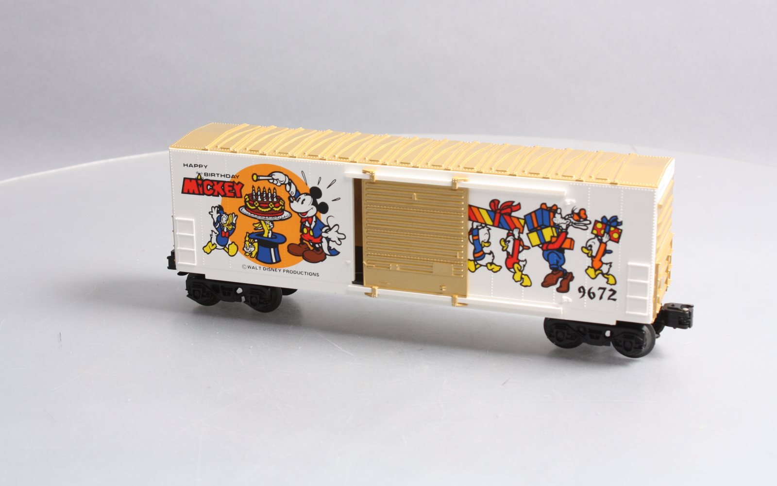 Lionel 6-9672 O Disney Mickey Mouse 50th Anniversary Car EX/Box