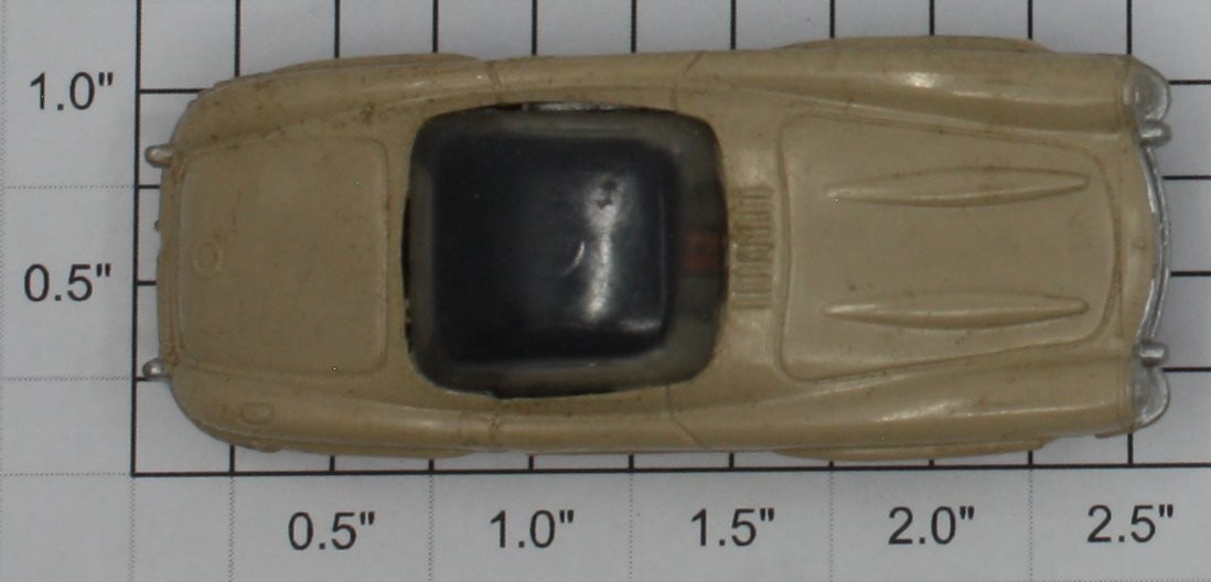 Lionel 5511-1  Vintage HO Tan Mercedes Slot Car