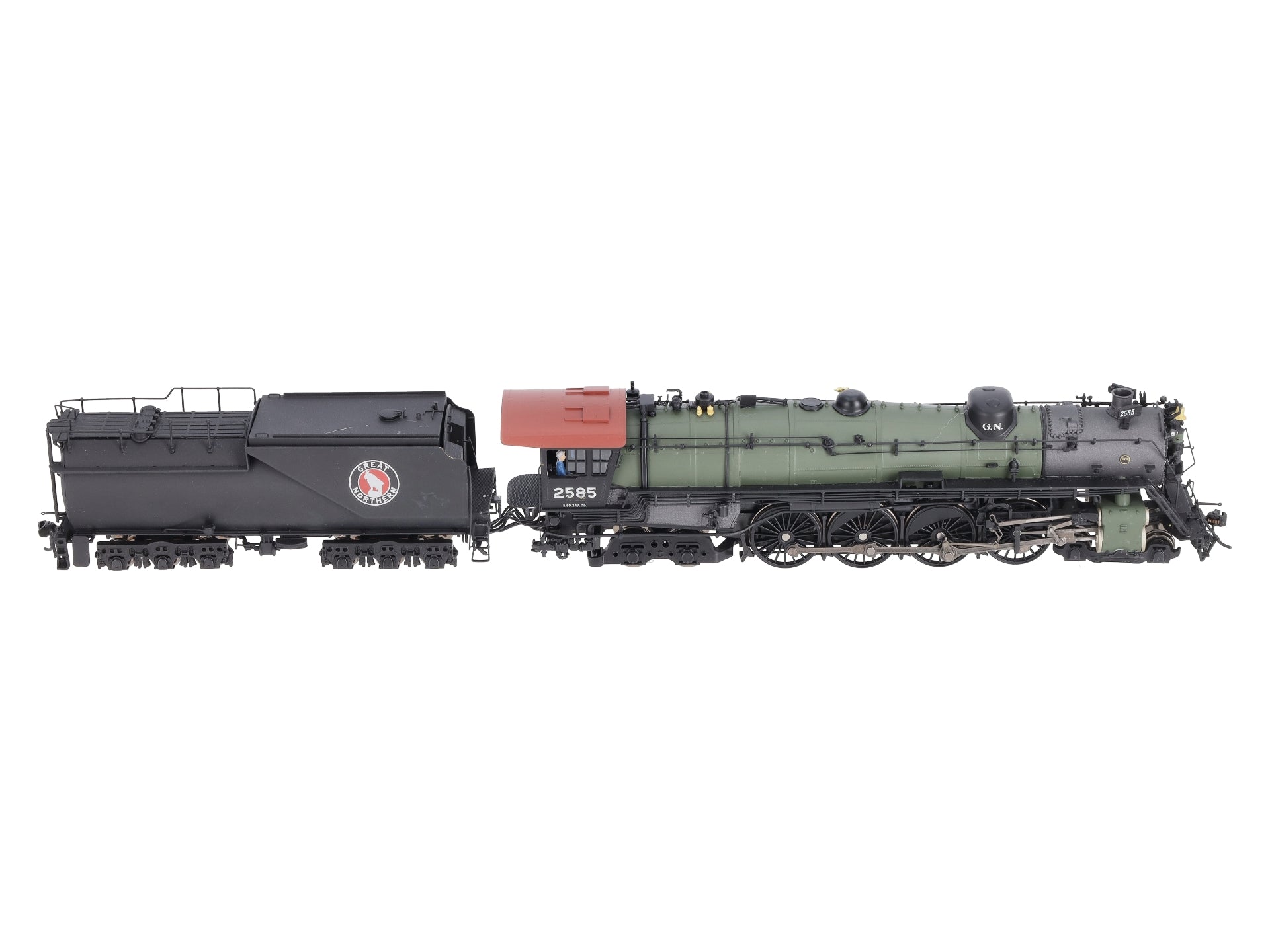 Broadway Limited 6714 HO GN S-2 4-8-4 Open Cab Steam Locomotive Sound/DCC #2585