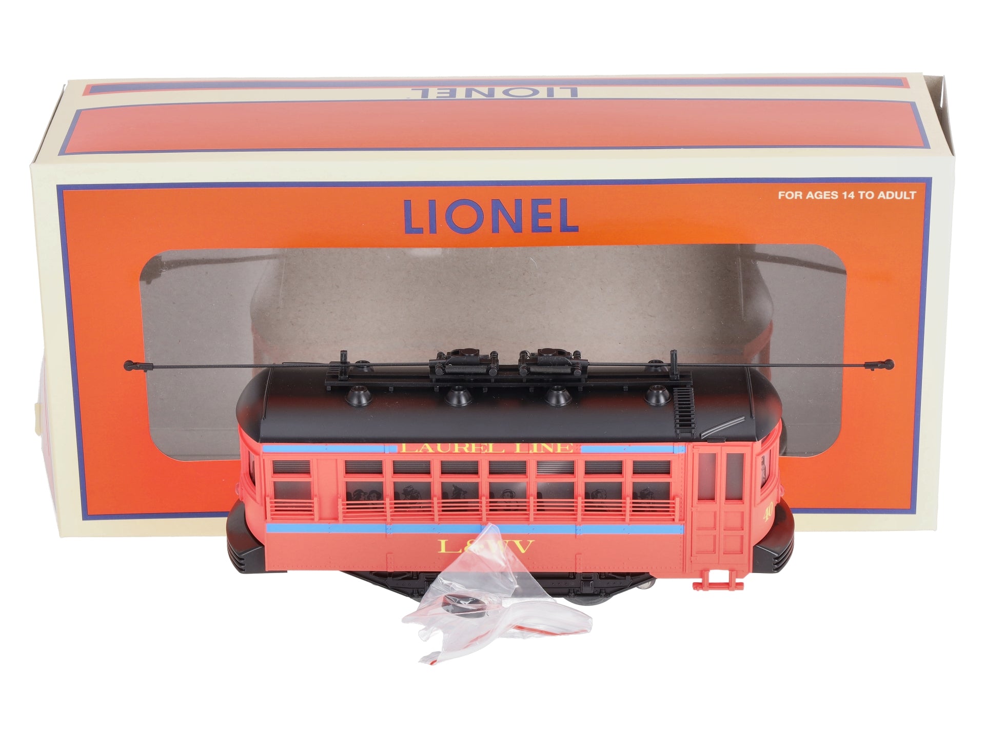 Lionel 6-58275 O Gauge Grzyboski's Trains 40th Anniversary Laurel Line Trolley LN/Box