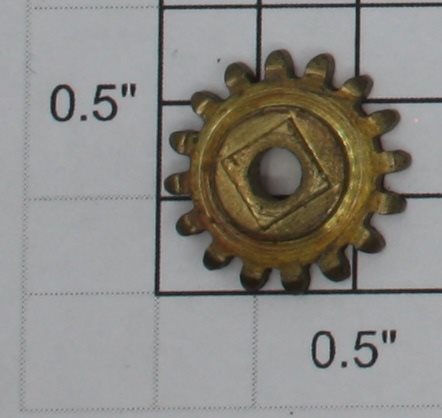 Lionel 8000-1X Brass Gear with Square Boss