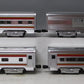 MTH 20-6021 O Santa Fe 60' Aluminum Passenger Car Set (Set of 4) LN/Box